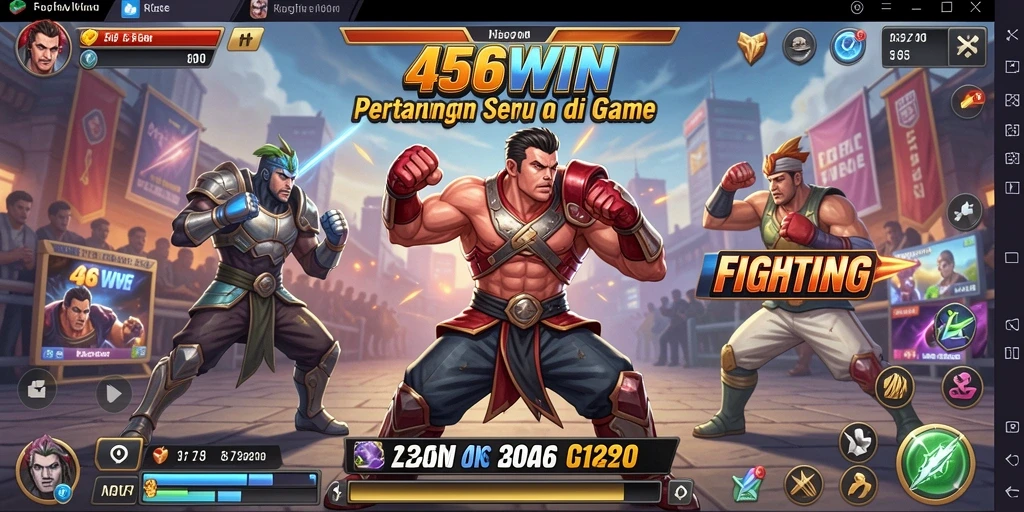Screenshot gameplay 456WIN menampilkan pertarungan yang seru dan dinamis.