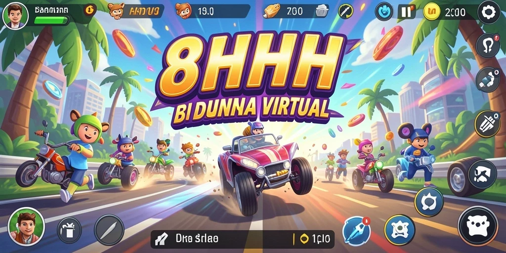 Tampilan gameplay 8HHH yang mendebarkan dalam balapan