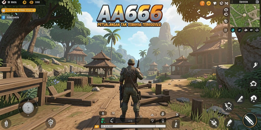 Gameplay <strong>AA666</strong> menampilkan eksplorasi dunia terbuka yang spektakuler.