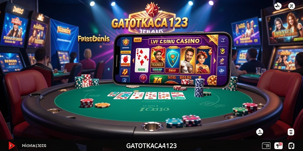 Tampilan menarik dari gameplay GATOTKACA123 dalam Live Casino.