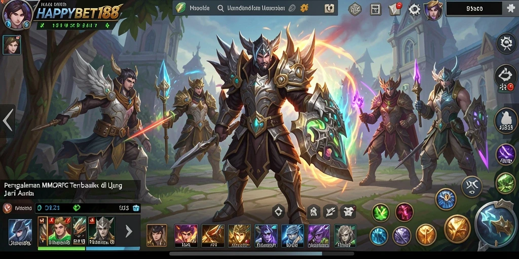 Tangkapan layar <strong>HAPPYBET188</strong> menampilkan aksi seru dalam gameplay MMORPG.