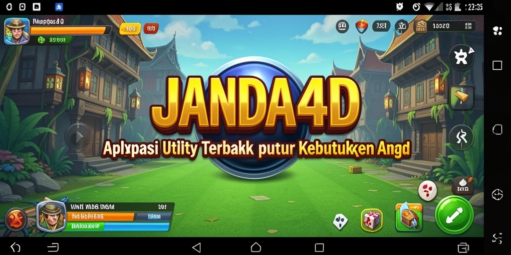 Tampilan utama JANDA4D dengan fitur-fitur canggih dalam aplikasi Utility.