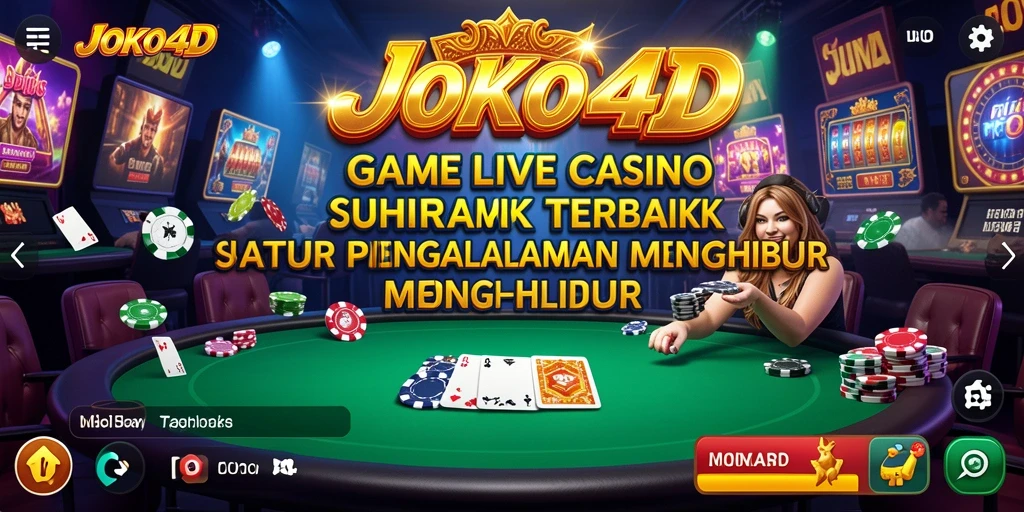 Tampilan menarik dari permainan Live Casino JOKO4D yang mendebarkan.