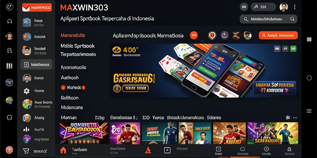 Tangkapan layar utama gameplay sportsbook MAXWIN303 yang mendebarkan.