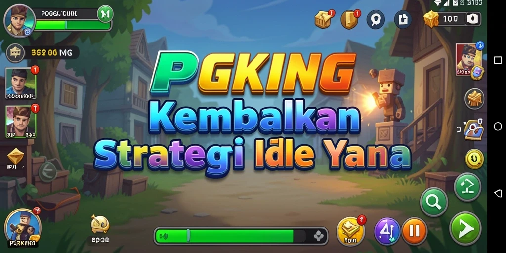 Tangkapan layar PGKING dengan aksi gameplay Idle yang menarik.
