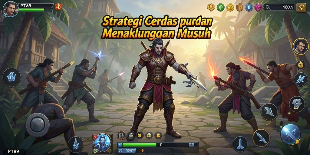 Gameplay mendebarkan dengan strategi taktis dalam PT89.