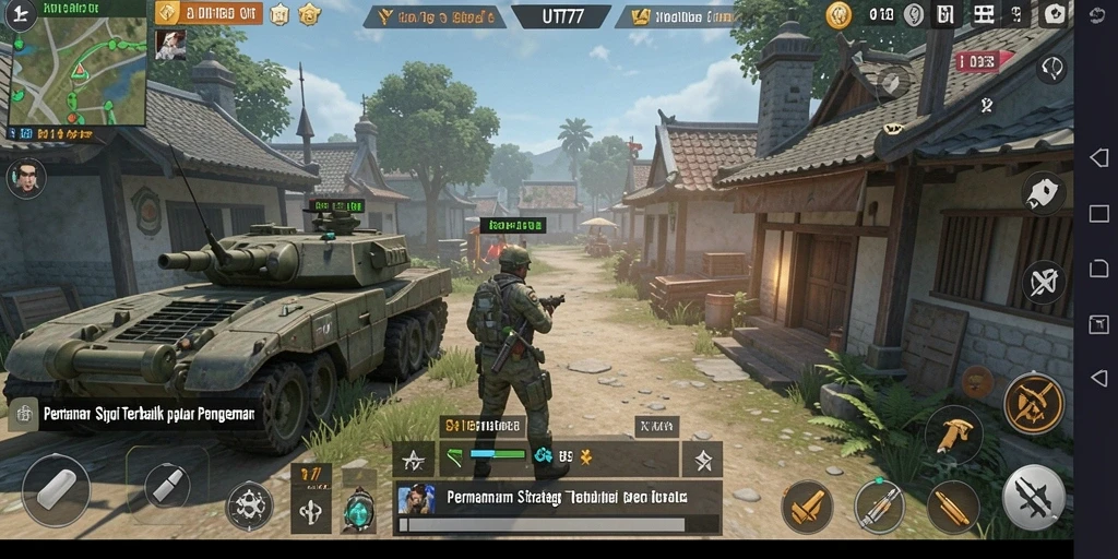 Tampilan menarik dari gameplay SLG UT77 yang seru.